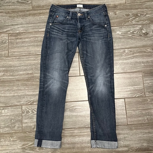 Hudson Jeans size 25 Bacara Crop Straight Cuffed - Picture 1 of 5